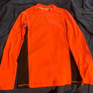 NWOT Spicy Tuna Swim Sun Shirt Orange and Black Medium Kids
